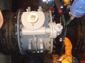 φ1000ｍｍ バタフライ弁交換工事