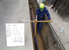 耐衝撃性硬質塩ビ管配管工事